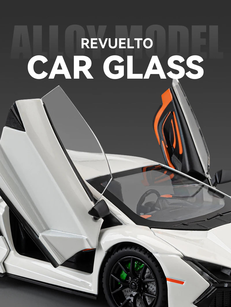 Lamborghini Revuelto Super Cars Alloy Cars Diecasts & Toy Cars Model Cars Metal Toy Cars Sound & Light Collection