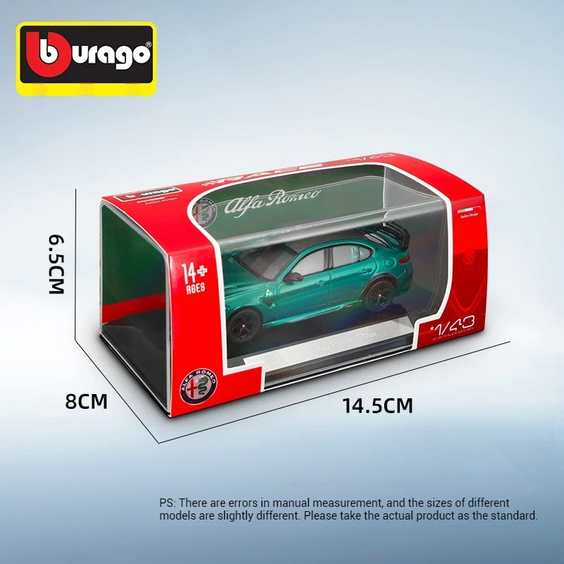 Bruago1:43 Alfa Romeo Gta Mô hình xe hợp kim mô phỏng Bộ sưu tập mô hình xe tĩnh trang trí