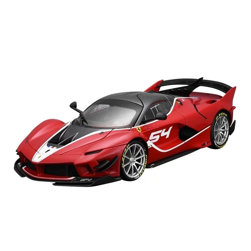 Bruago 1:18 Ferrari FXXK Đen 44 Hợp kim Mô phỏng Xe mô hình Xe đua Kim loại Bộ sưu tập trang trí Mô hình Xe Quà tặng