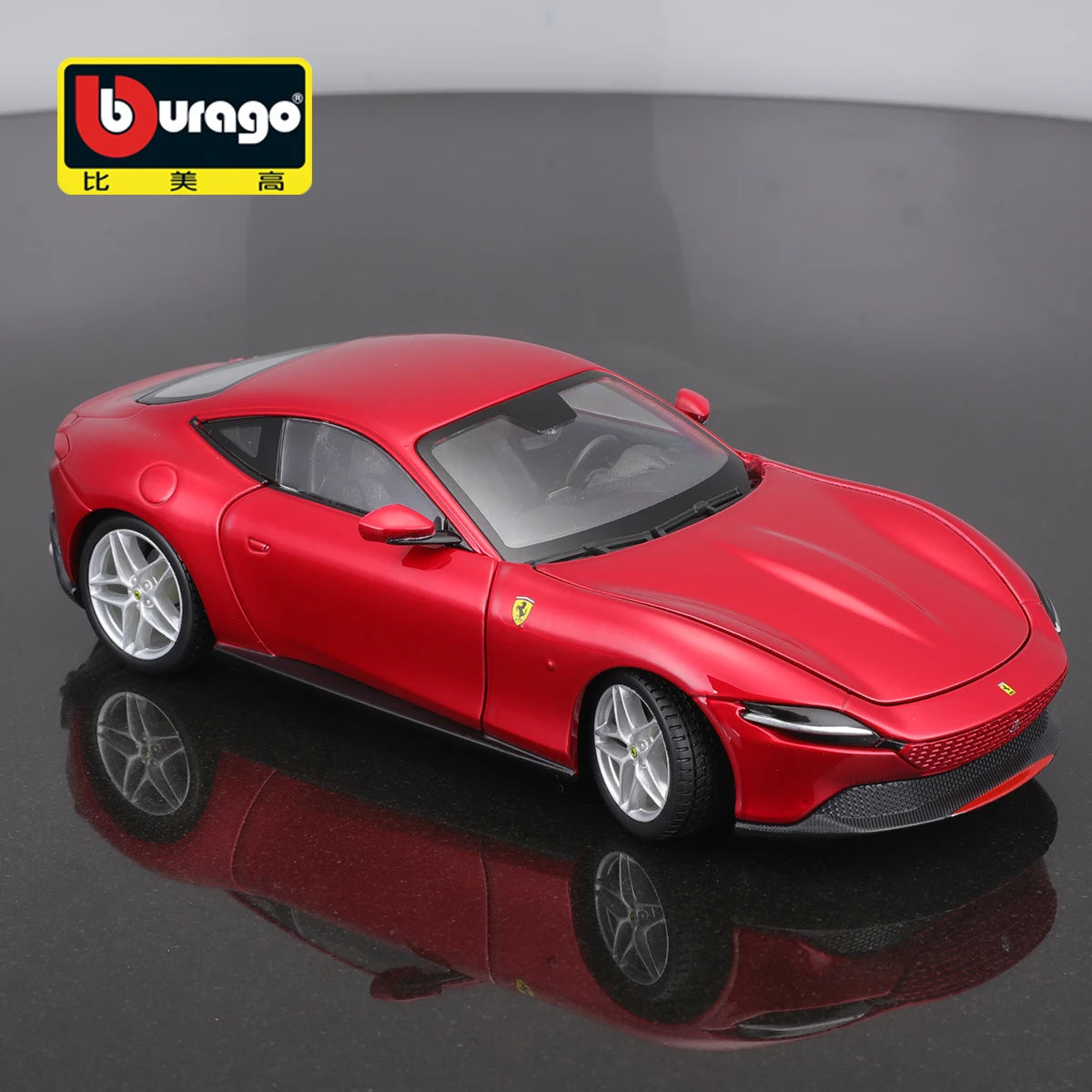 Bburago 1:24 Ferrari Roma Grey Sports Car Static Die Cast Vehicles Đồ chơi mô hình xe hơi sưu tập