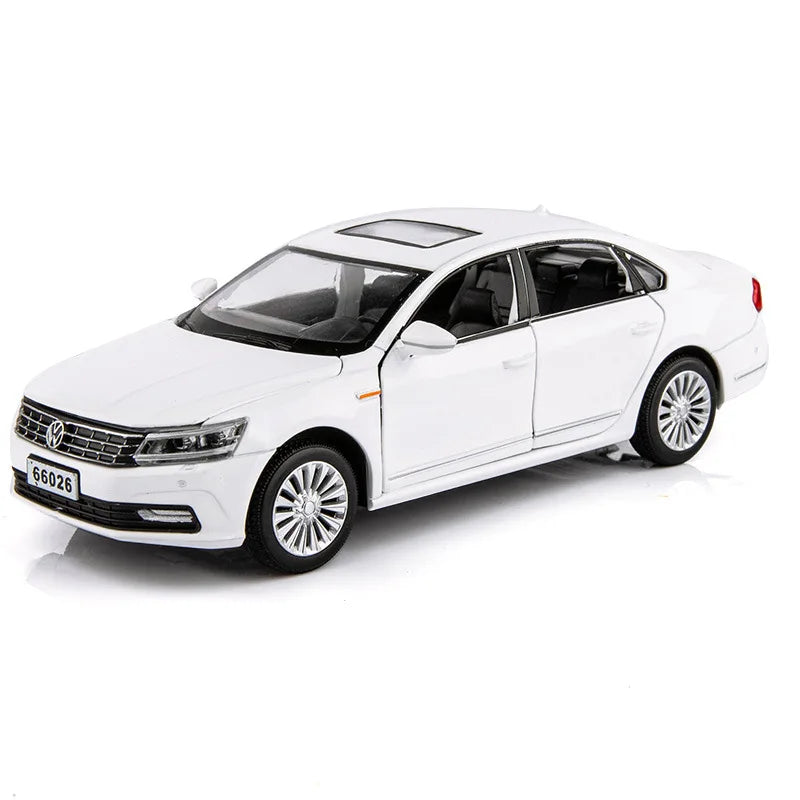 Volkswagen Passat 1/32 Diecast Metal Alloy Toy Car Model Miniature Sound and Light