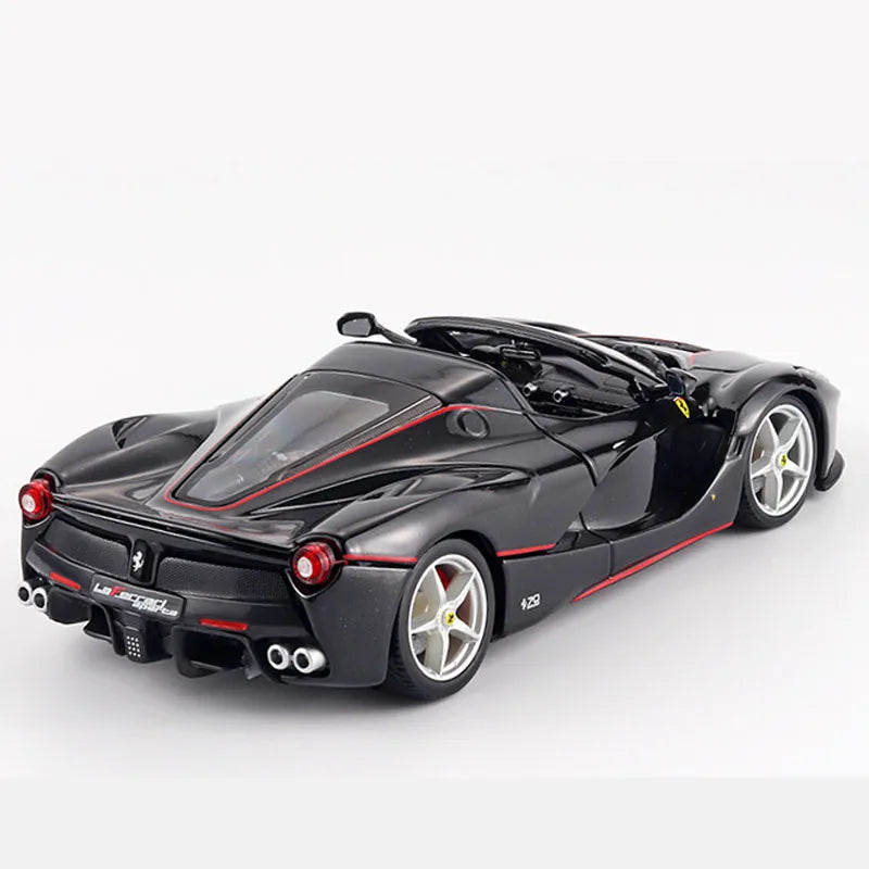 Bruago 1:24 Ferrari mui trần màu đen đúc kim loại hợp kim mô hình xe hơi bộ sưu tập tuyệt vời đồ trang trí tĩnh mô hình xe hơi đồ chơi quà tặng nam