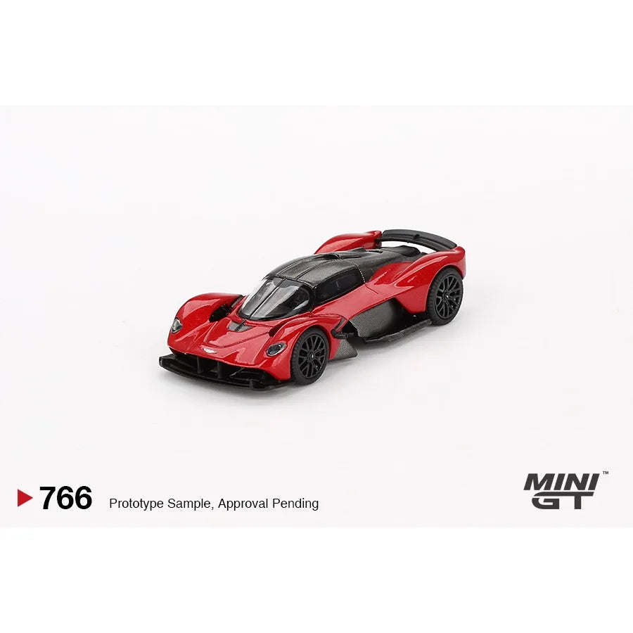 MINIGT 1/64 Aston Martin Valkyrie Hyper Red MGT00766-MJ Đồ chơi mô hình xe hơi bằng hợp kim đúc kim loại Quà tặng cho bé trai