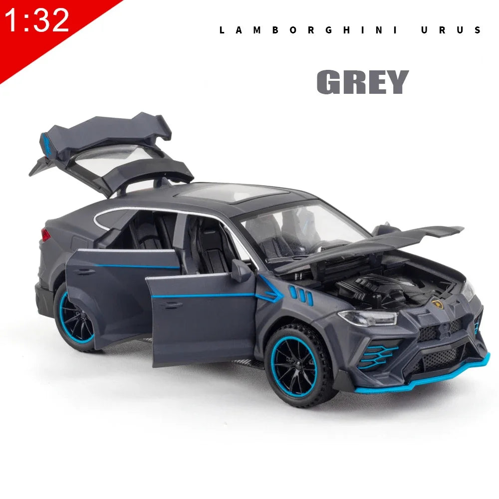 Mô hình xe thể thao Lamborghini URUS Diecast Metal Alloy Car Simulation Âm thanh Ánh sáng