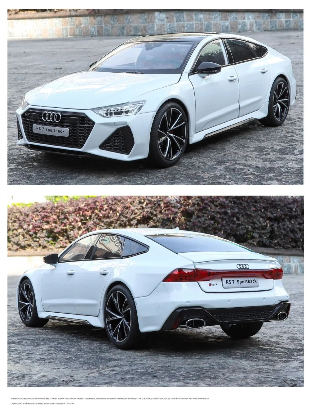 Âm thanh và ánh sáng xe ô tô hợp kim AUDI RS7 Sportback Key Edition