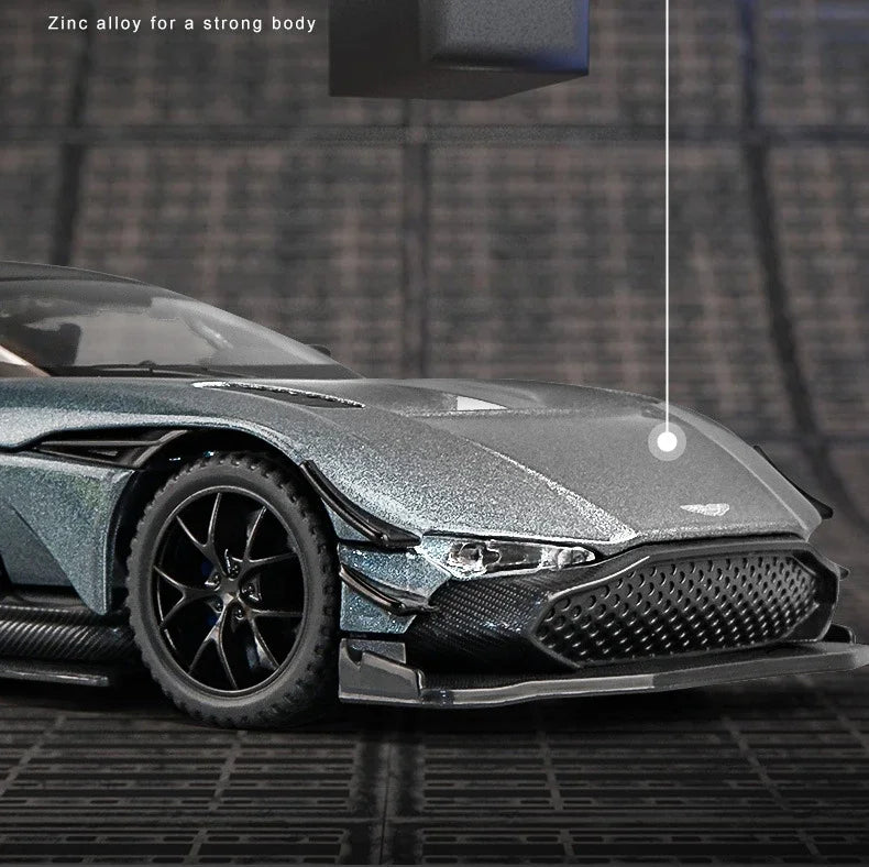 Diecast 1:32 Aston Martin Vulcan Mô hình xe hơi hợp kim mô phỏng Quà tặng có đèn âm thanh Voiture Miniature