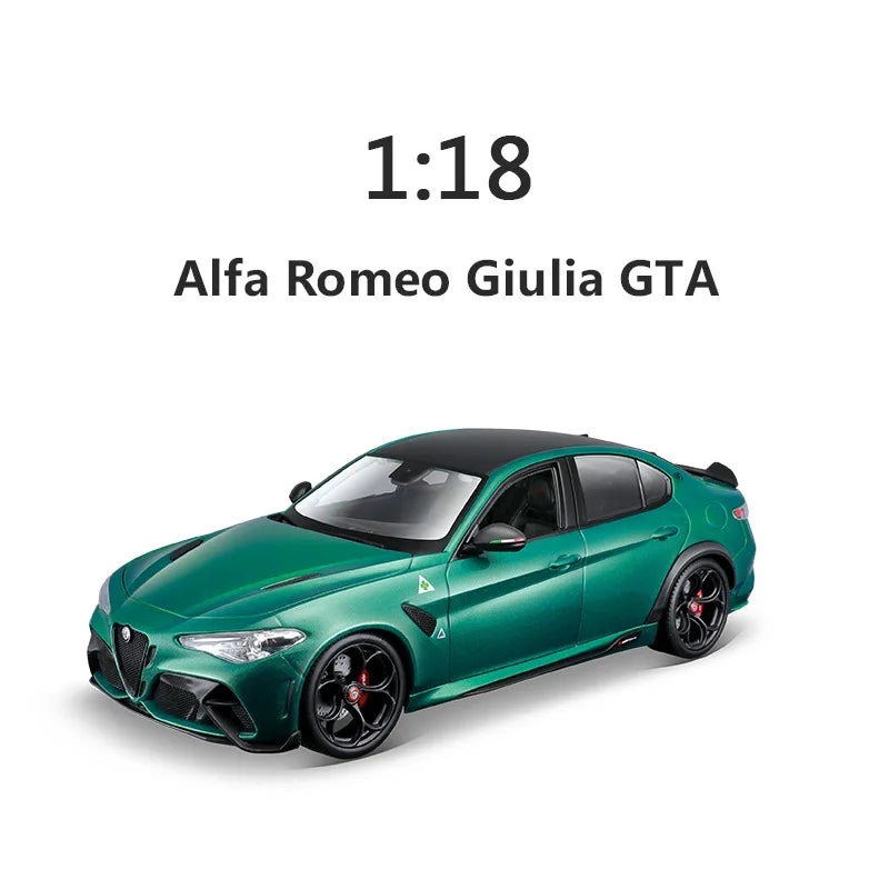 Mới Chính Hãng Bburago 1:18 Alfa Romeo Giulia Gtam Diecast Model Alfa Romeo Giulia Giulia Gtam-99 Hợp Kim Thu Nhỏ Đồ Chơi Mô Hình Quà Tặng