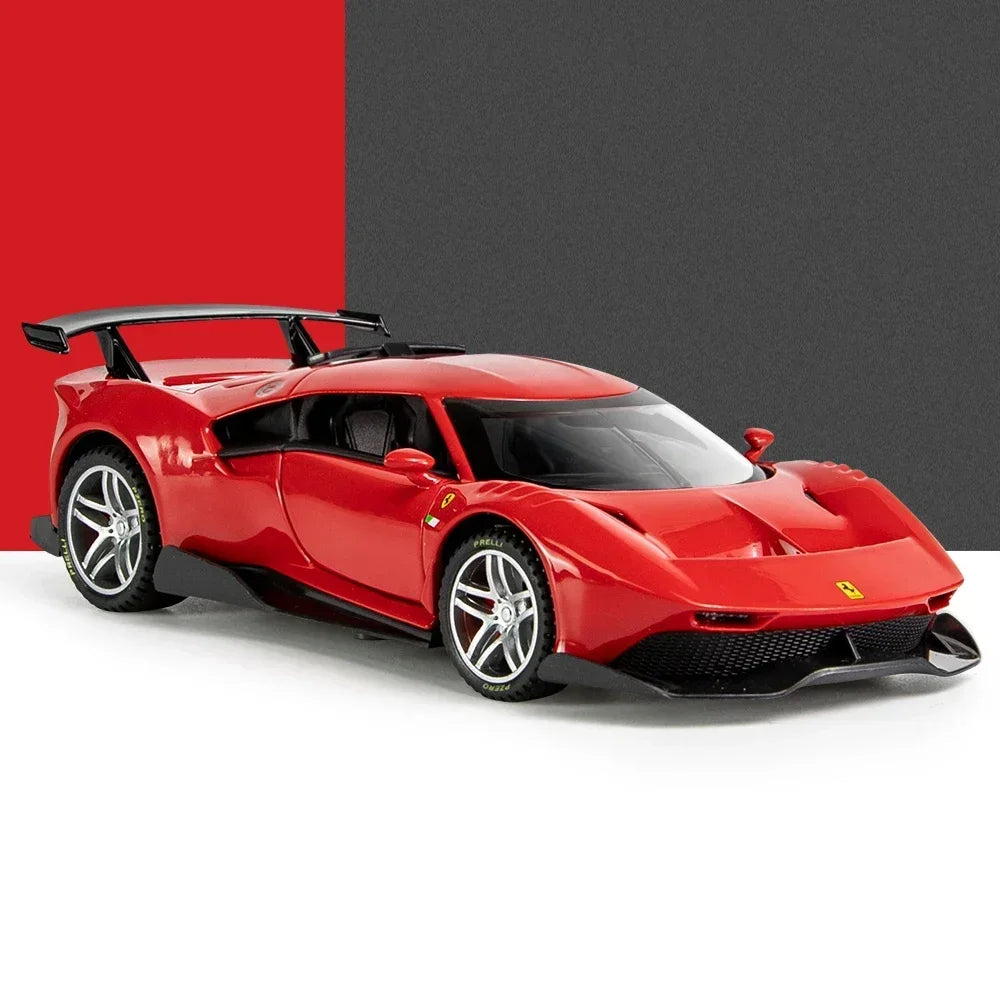 1:32 Scale Ferrari P80c Die-cast Metal Supercar Alloy Car Toy Hobby Model Collection