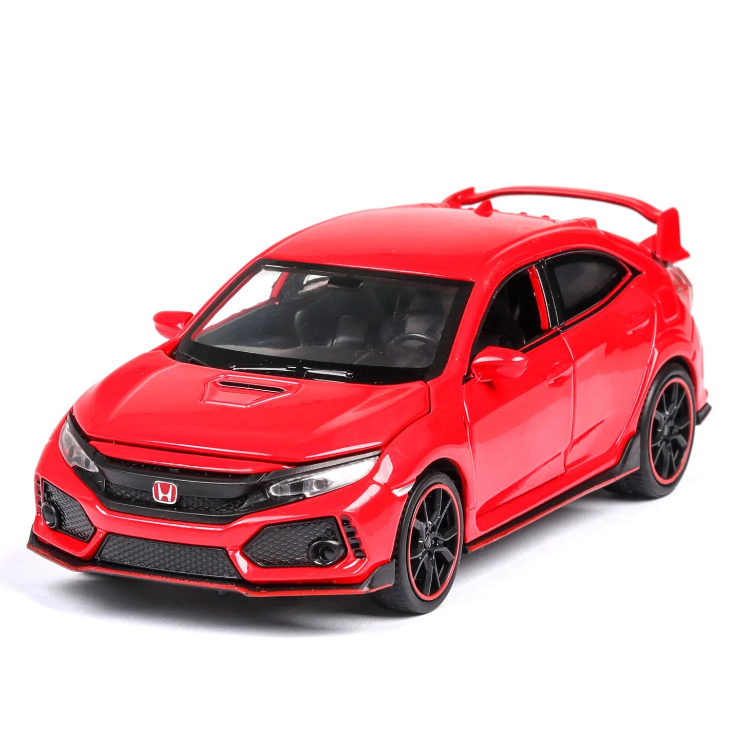 Mô hình xe ô tô đồ chơi Honda Civic Type R thu nhỏ có cửa mở, đèn và nhạc